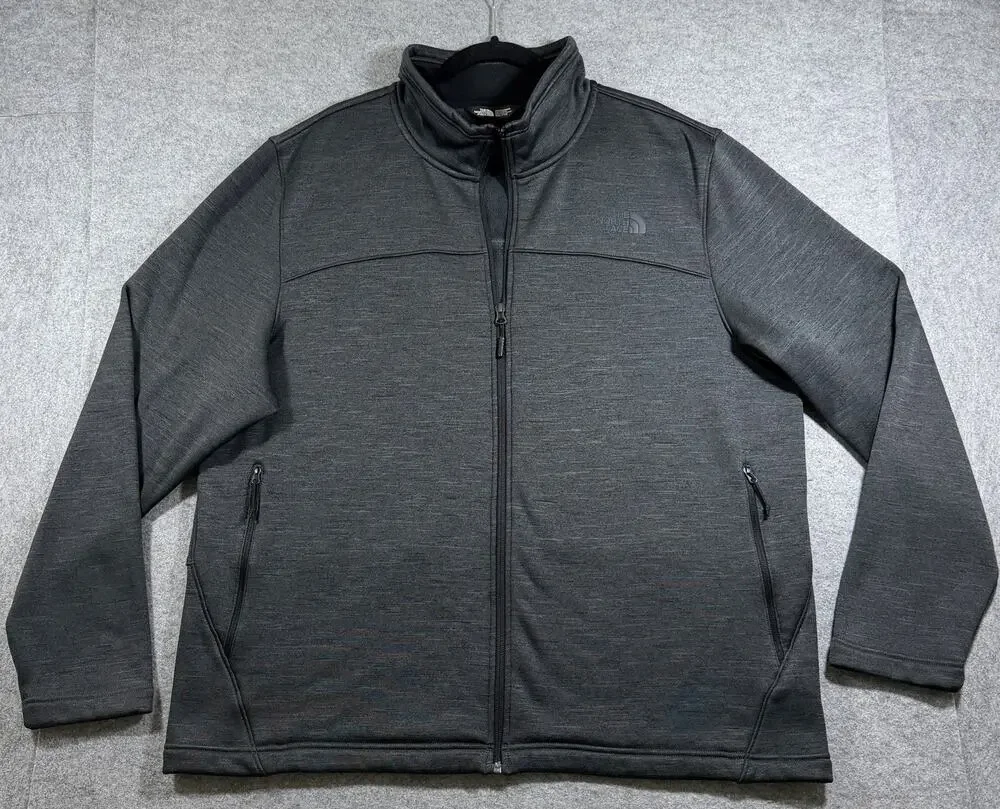 The North Face Canyonlands Full Zip Jacket Mens XXL Gray Fleece Lined Outdoor